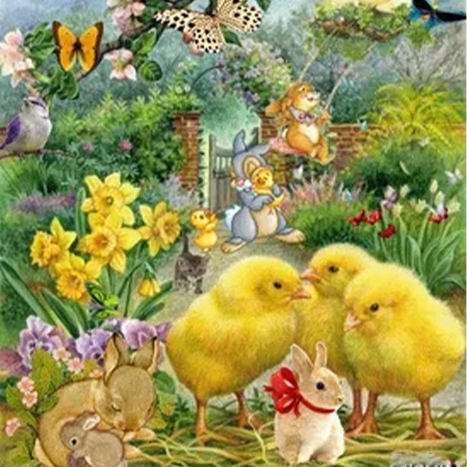 5D алмазная картина курица DIY алмазная вышивка ювелирные изделия вышивка крестом животное мозаика цветок ремесло украшение для дома подарок