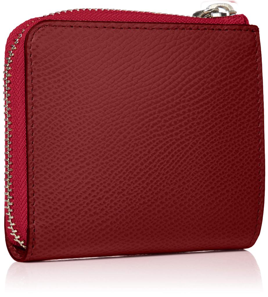 Мужской мини-кошелек Fico Inigio с большой молнией, бифолд, винный, 58898