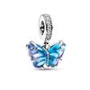 Fashion Summer New Jellyfish Hermit Crab Mermaid Blue Butterfly Ring Snail Pendant Pendant Beads Sterling Silver