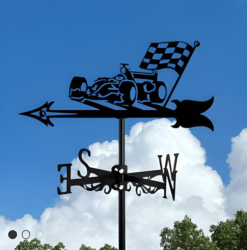 Декоративный железный флюгер - наружное украшение для металлической крыши