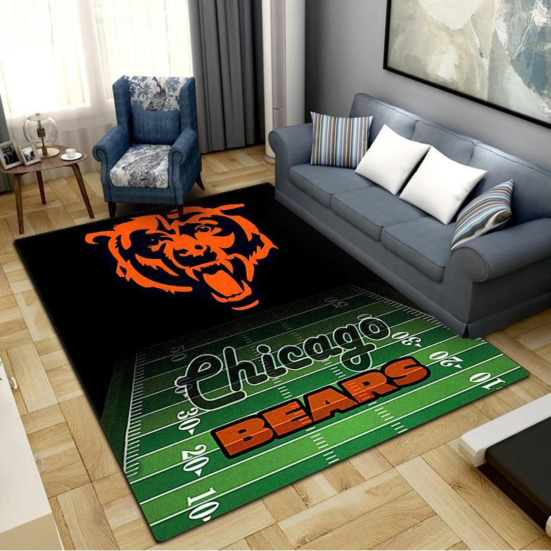 Chicago Bears Carpet Rug for Living Room Bedroom Home Sofa Decoration,Kids play Non-slip Floor Mat
