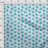 oneOone Cotton Flex Light Blue Fabric Kids Crab Sewing Fabric By The Yard Printed Diy Clothing Sewing Supplies 40 Inch
