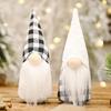 Gnome Ornaments 2 PCS for Christmas Tree Black And White Christmas Decorations