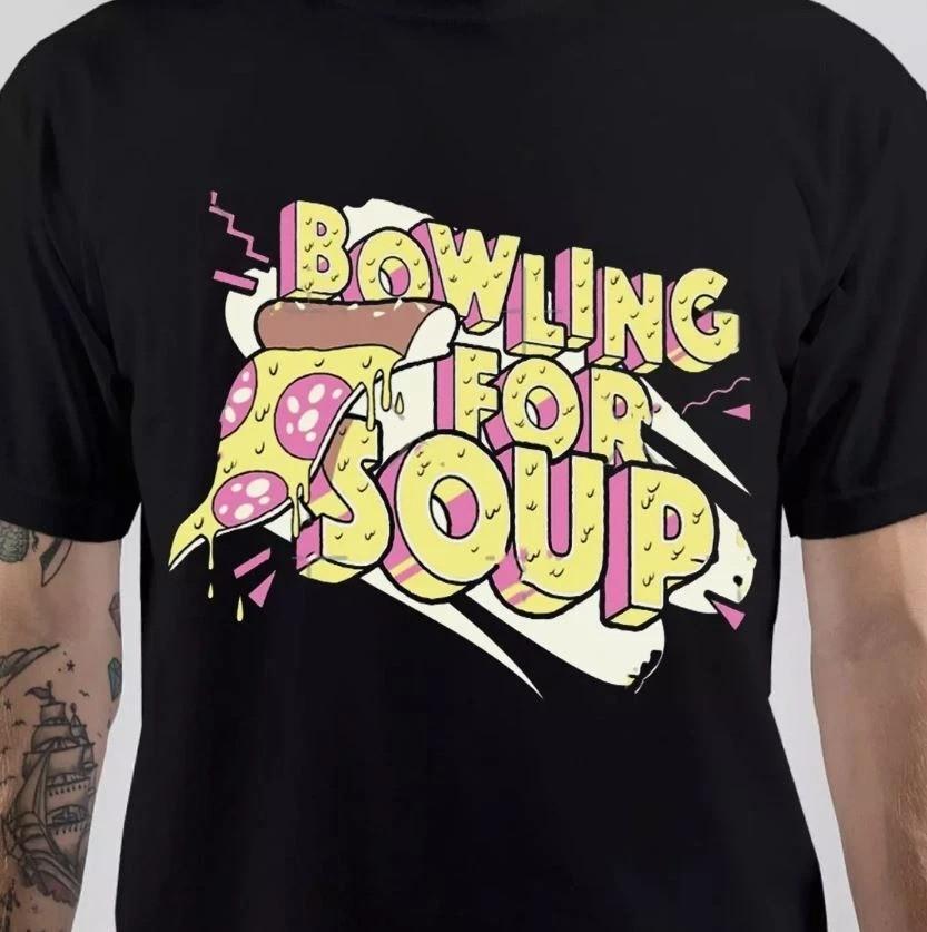 Trend Bowling For Soup логотип группы черная футболка с коротким рукавом S5XL Унисекс футболка