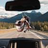 Cartoon Style Car Decor Car Hanging Accessories Whimsical Horse Car Pendant for Vehicle Decor Funny 2d Cartoon Prank for Men