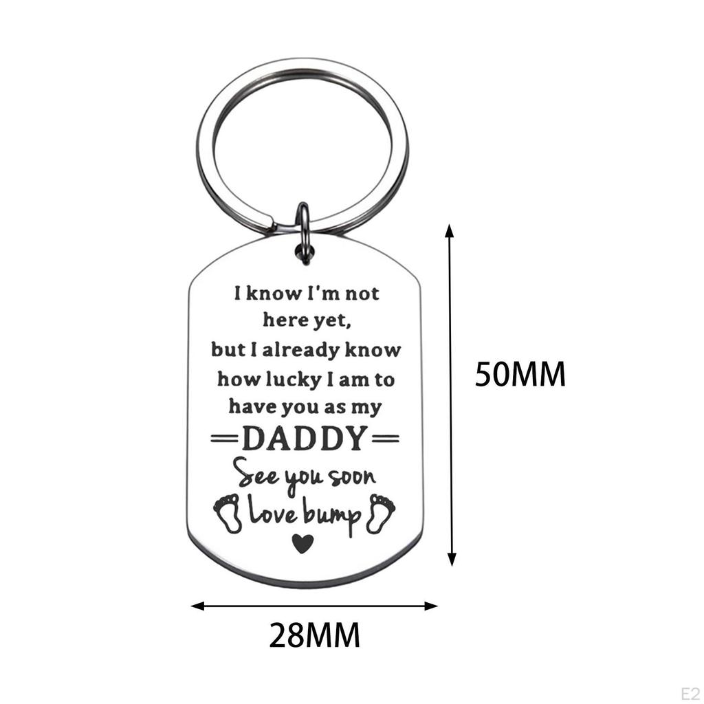 Брелок с подвесным орнаментом, серебряный, из нержавеющей стали, декоративный подарок на день отца, вечерние брелок для ключей, кошелек