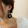 Для женщин висячие серьги в стиле бохо Brincos геометрические модные украшения черные необычные серьги массивные серьги