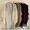 Stripe Knitted Shawl Bohemian Wraps Scarf Coat Luxury Cloak Scarves  For Women