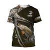 Men Fishing Graphic 3D Print Summer Tops Oversized Tee Shirts Short Sleeve Crewnack Fashion Casual Camisetas