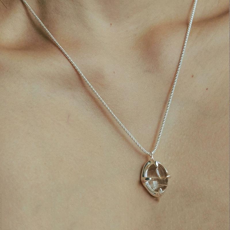Exquisite White Crystal Necklaces For Women Lady Fashion New Clavicle Chain Jewelry Gift Party collares para mujer