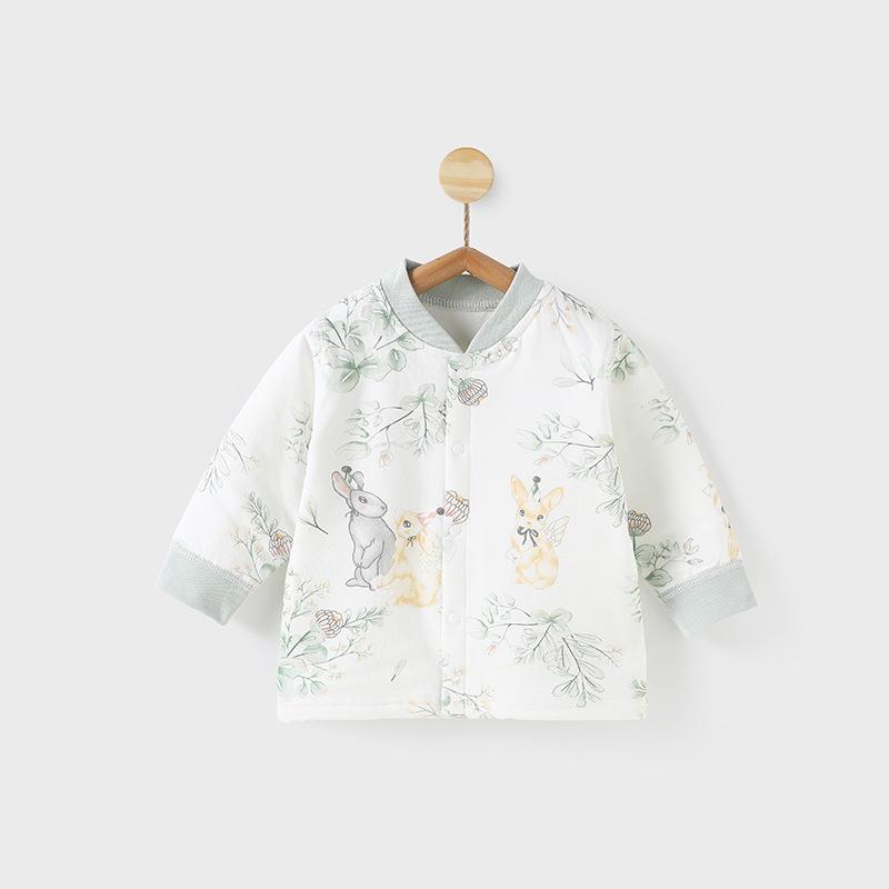 Унисекс детское хлопковое пальто: Тонкая утепленная зимняя куртка, теплый кардиган на подкладке для малышей, 40 г