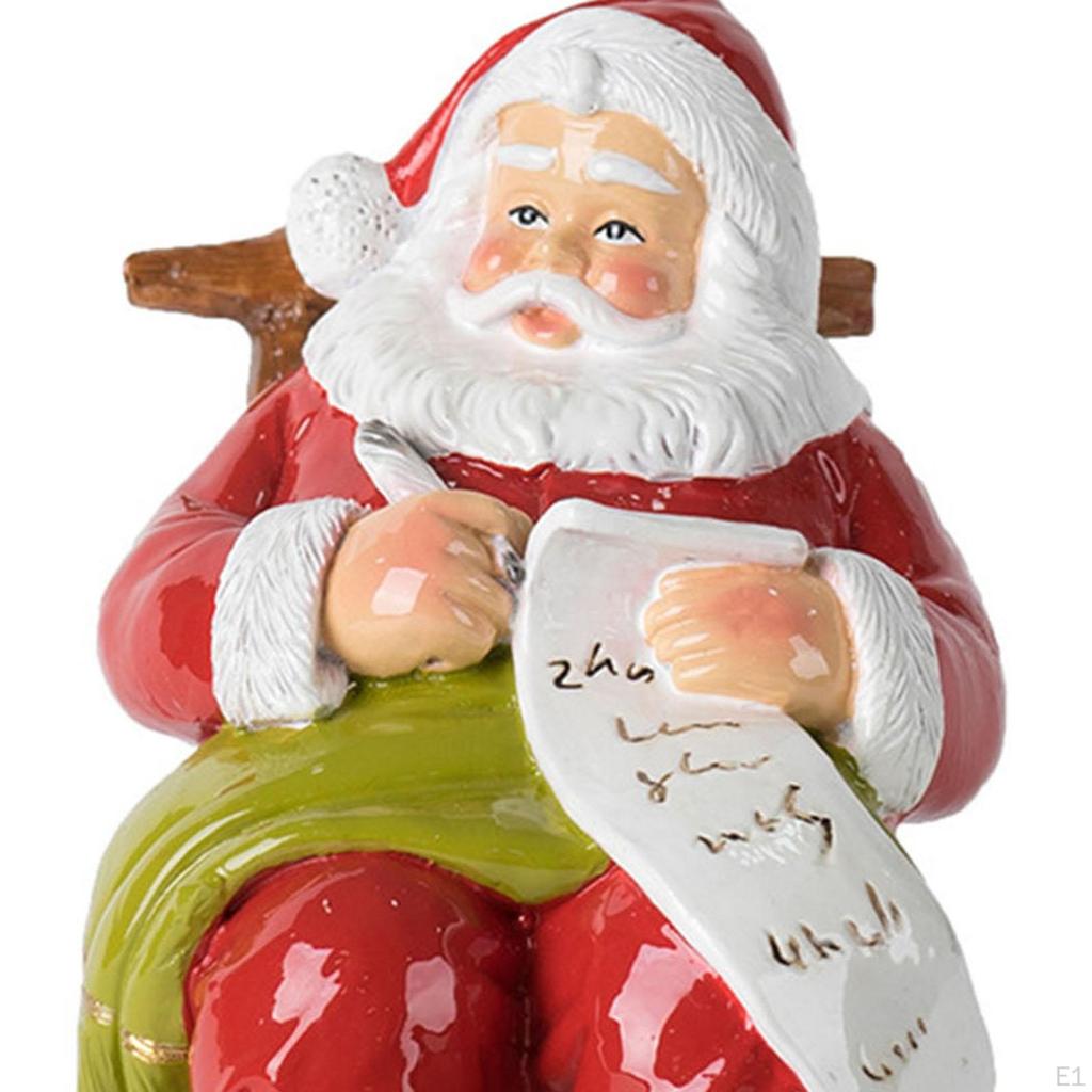 Статуэтка Санта-Клауса, статуэтка из смолы, рождественские украшения, декоративная скульптура для стола, офиса