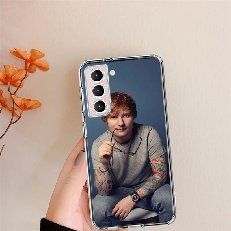 Ed sheeran Singer Clear Phone Cases for Samsung S26 Ultra Galaxy S25 Edge S24 S23 FE S21 Plus S20 S22 S10 Cover Patterned Compat