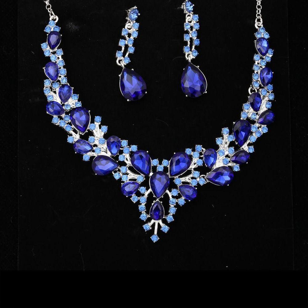 Jewelry Accessories Wedding Jewelry Set Women Necklace Necklace Ear Studs Set Korean Style Earrings