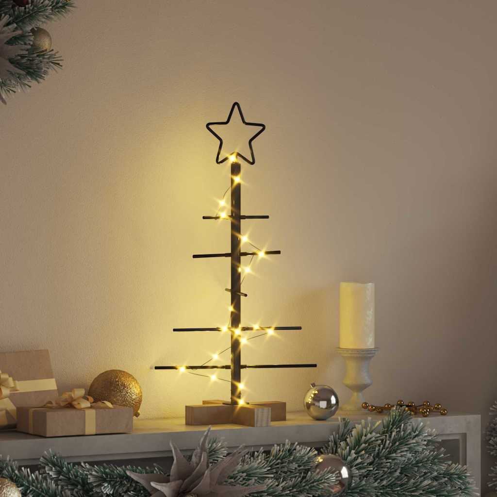 Metal Christmas Tree Black 59.5 cm Powder Coated Steel