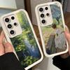 Чехол для телефона Samsung Galaxy S26 S25 Ultra S24 FE Масляная живопись Клода Моне Чехол S23 Plus S22 + S21 S20 5G Мягкий Силиконовый Funda