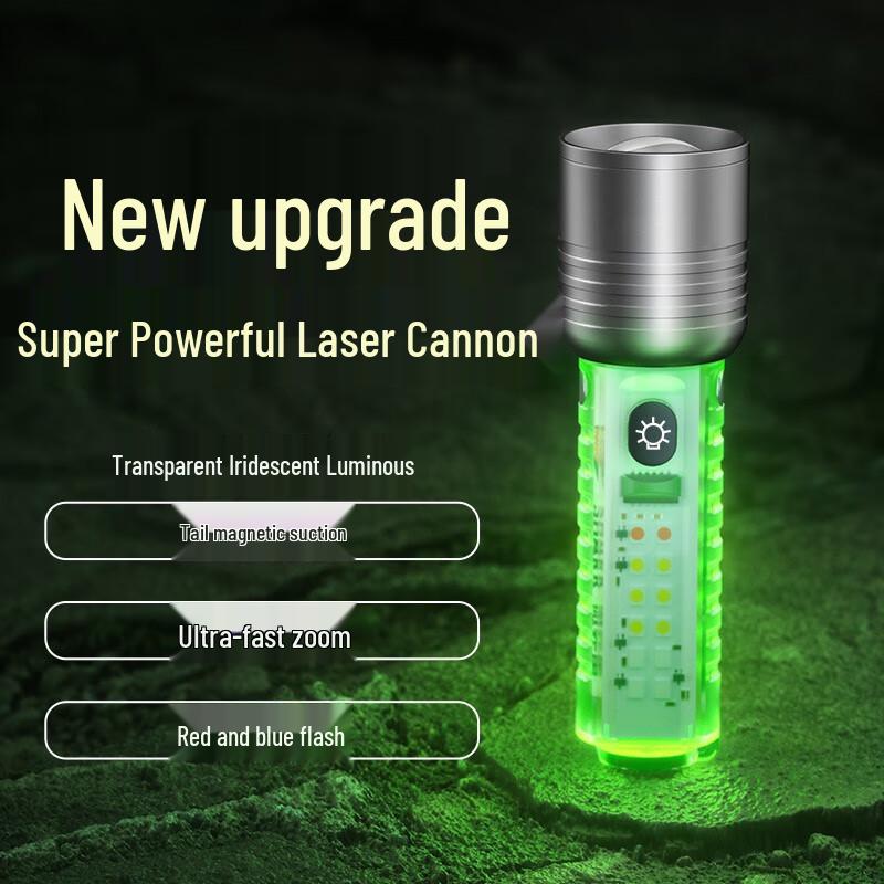 UOSU White Laser Zoom Flashlight