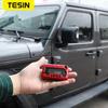 Брелок TESIN для Gladiator JT, чехол для ключей от машины, чехол для Jeep Wrangler JL 2018-2022, экстерьер автомобиля из алюминиевого сплава