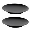 2Pcs Round Metal Candle Holder Living Room Bedroom Office Tea Scented Pillar Wax Candle Countertop Iron