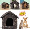 Cat House Waterproof Outdoor Winter Warm Pet Cat Cave Sleeping Beds Tent Home Detachable and Washable for Dog Puppy Supplies