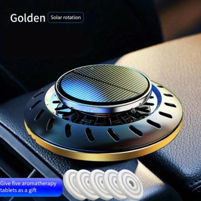 Автомобильный ароматизатор на солнечной энергии, вращающийся на 360° НЛО, автопарфюм для интерьера, креативный освежитель воздуха, автоматический очиститель воздуха, подарочная коробка, декор автомобиля