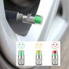 4Pcs/set Cars Tire Monitor 3 Air Pressure Alert Color Indicator Tire Valve Cap Gauge