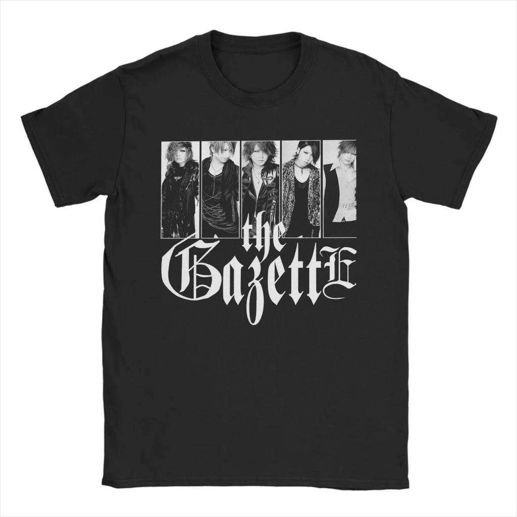 Новинка Футболка с принтом японской рок-группы The Gazette для мужчин и женщин, с круглым вырезом, из чистого хлопка, с коротким рукавом, классические топы