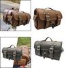 Motorcycle Rear Cargo Bag Motorbike Storage Pouch Side Compartments Classic Zippered Saddlebag for