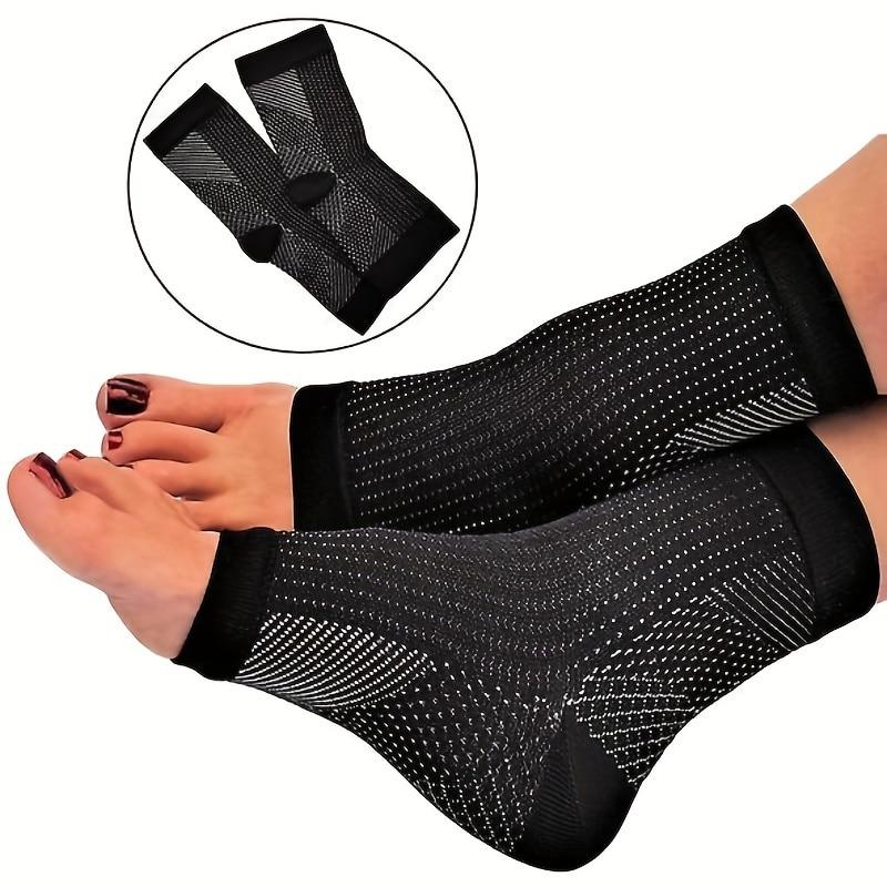 Ankle Brace Compression Socks Plantar Fasciitis Pain Relief Toeless Socks Breathable Swell Ankle Relief Stabilizing Ankles Wrap