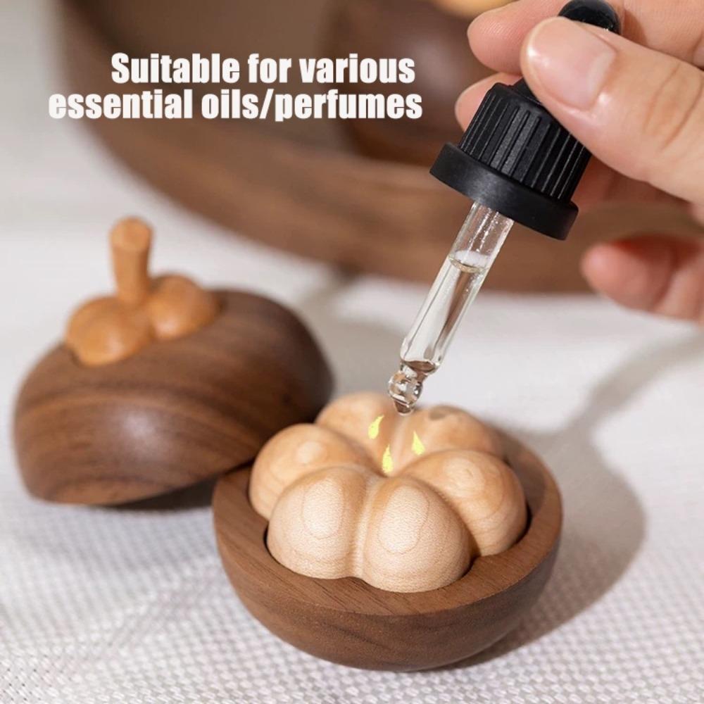 Wooden Essential Oil Diffuser Portable Long-lasting Floral Wooden Diffuser Refreshing Sleep Slowly Volatile