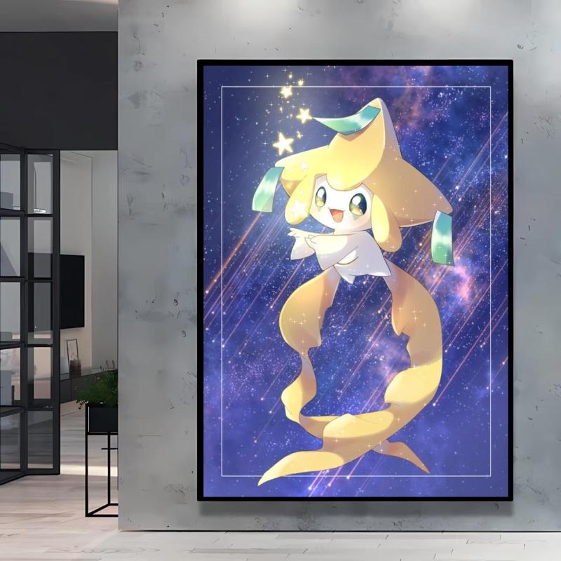 Canvas Artwork Painting Pokemon Lugia Poster Cartoon Character Picture Not Fading Modern Home Wall Decoration Birthday Gifts