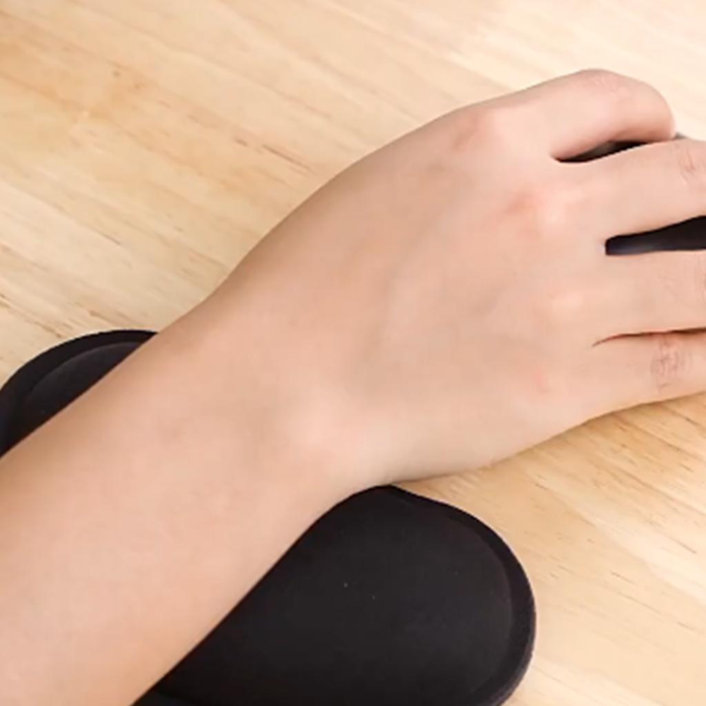 Ergonomic Memory Foam Mouse Wrist Rest Pad Lycra Fabric Pad Cushion for Computer Offices Work PC Gaming Office Workers