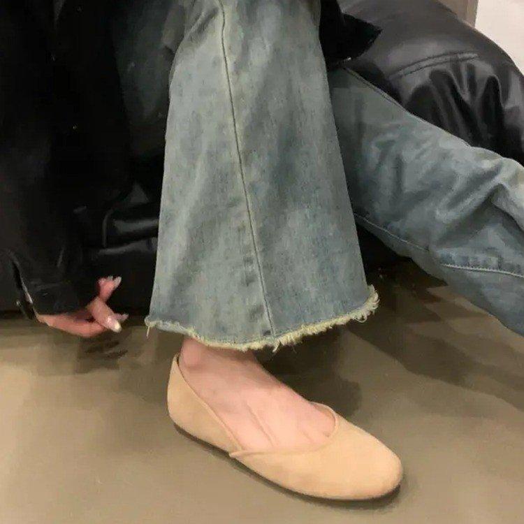 Большие размеры 35-43 Женская обувь Весенние туфли конфетного цвета Женские туфли без застежек на плоской подошве Женская обувь Осенние туфли-лоферы Zapatos Mujer WSH2214