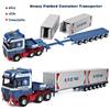 1/50 литой под давлением городской контейнерный транспорт, модель автомобиля из сплава металла, инженерный транспорт, грузовик, полуприцеп, модель автомобиля, детская игрушка