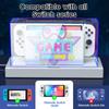 Прозрачный защитный чехол для дисплея от пыли для Nintendo Switch/OLED Host Shell Светящийся чехол для основания NS Games Аксессуары