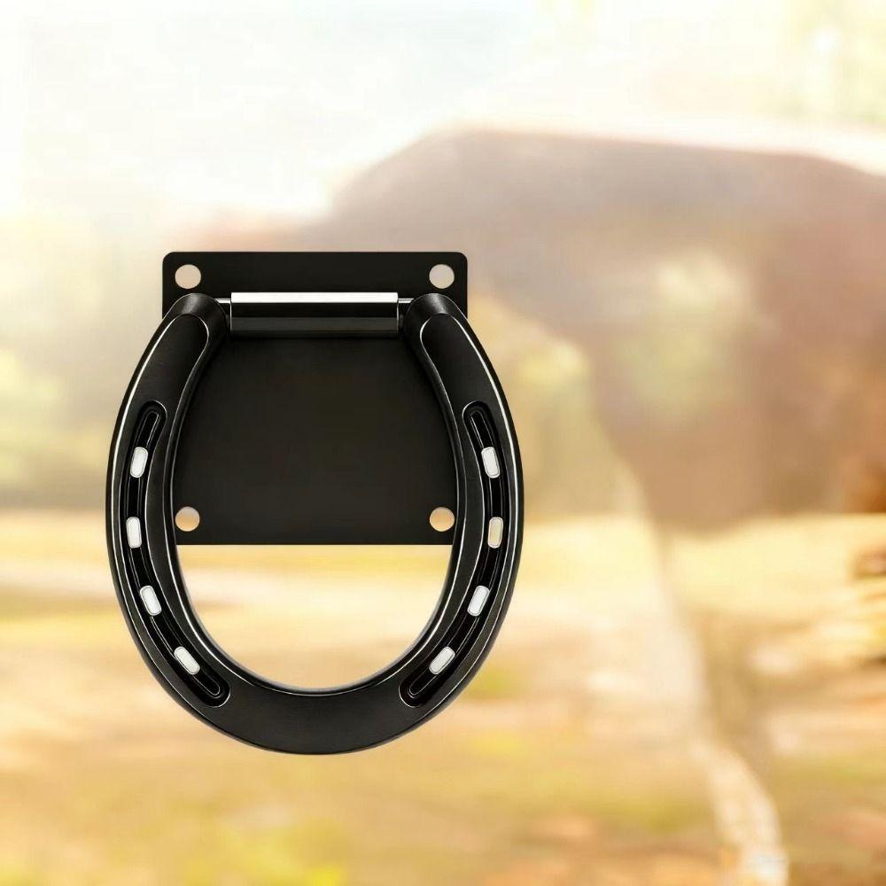 Iron Horse Tie Down Ring Solid Horse Hitching Ring Barn Supplies Horse Safety Tie Ring  Barn