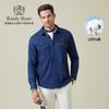 Мужская джинсовая рубашка с длинным рукавом в винтажном стиле