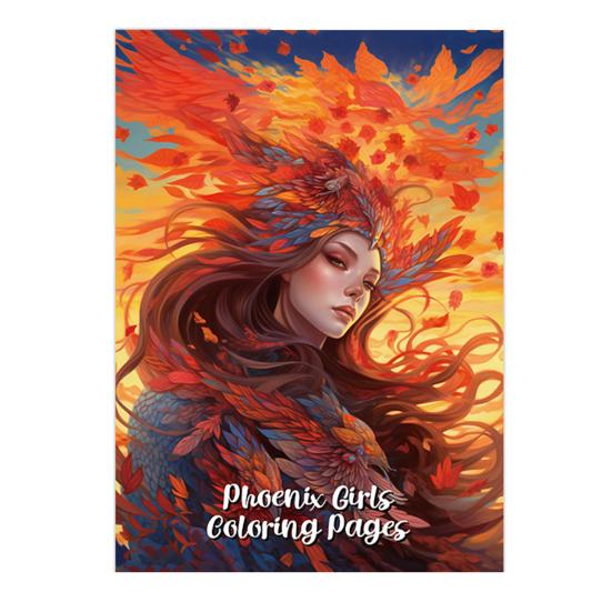 Anime Characters Coloring Book for Adults Teens Skull Woman Coloring Book DIY Stress Relief Art Book