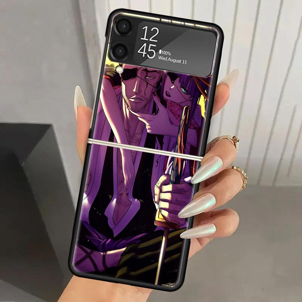 Чехол для телефона Bleach Kyoraku Shunsui из твердого поликарбоната для Samsung Galaxy ZFlip 7 6 5 Z Flip 4 ZFlip6 Z Flip7 5G ZFlip4 Flip3 Zflip5 Cov