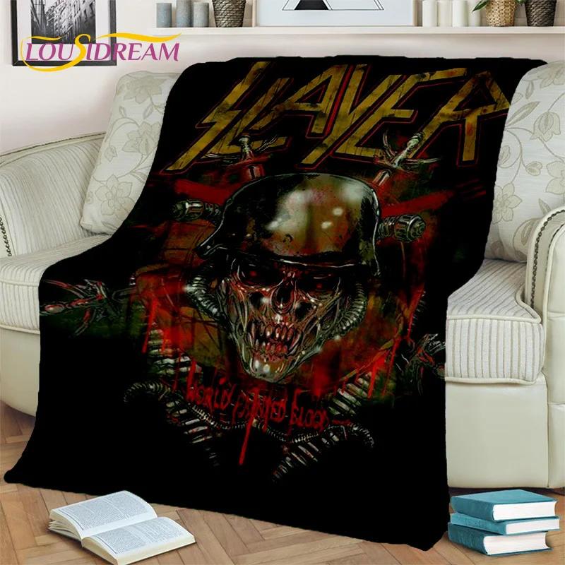 Пледы с изображением группы Slayer, Мягкие пледы для дома, спальни, кровати, дивана, пикника, путешествий, офиса, покрывало для отдыха, Детские пледы