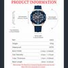 Men's Waterproof Luminous Calendar Chronograph Six Pin Silicone Strap Quartz Business Sports Watch