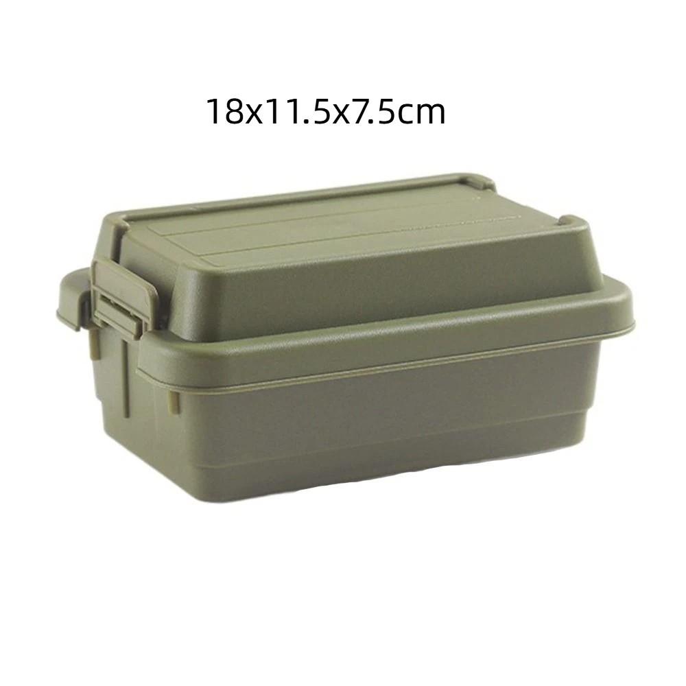 Durable Camping Storage Box Plastic BBQ Utensils Organizer Gift Mini Storage Box Travel