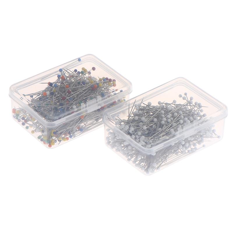 Швейные булавки 38 мм со стеклянной шаровой головкой, штифты для выстегивания ювелирных изделий, швейный инструмент «сделай сам»