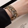 Zircon Cuff Bangles Stone Exaggerated Bracelet Fashion Wide Open Bangle  Women