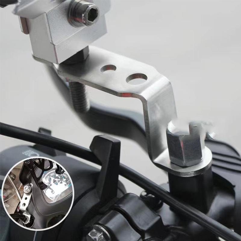 Кронштейн для светодиодной фары мотоцикла, кронштейн для лампы зеркала заднего вида, кронштейн-зажим для удлинения прожектора, многофункциональные аксессуары для мотоцикла