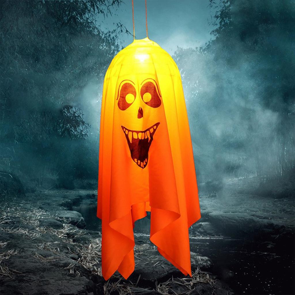 Светодиодная ткань на Хэллоуин, Украшение серии Хэллоуин, Вечеринка на батарейках, Украшение для фестиваля во дворе.