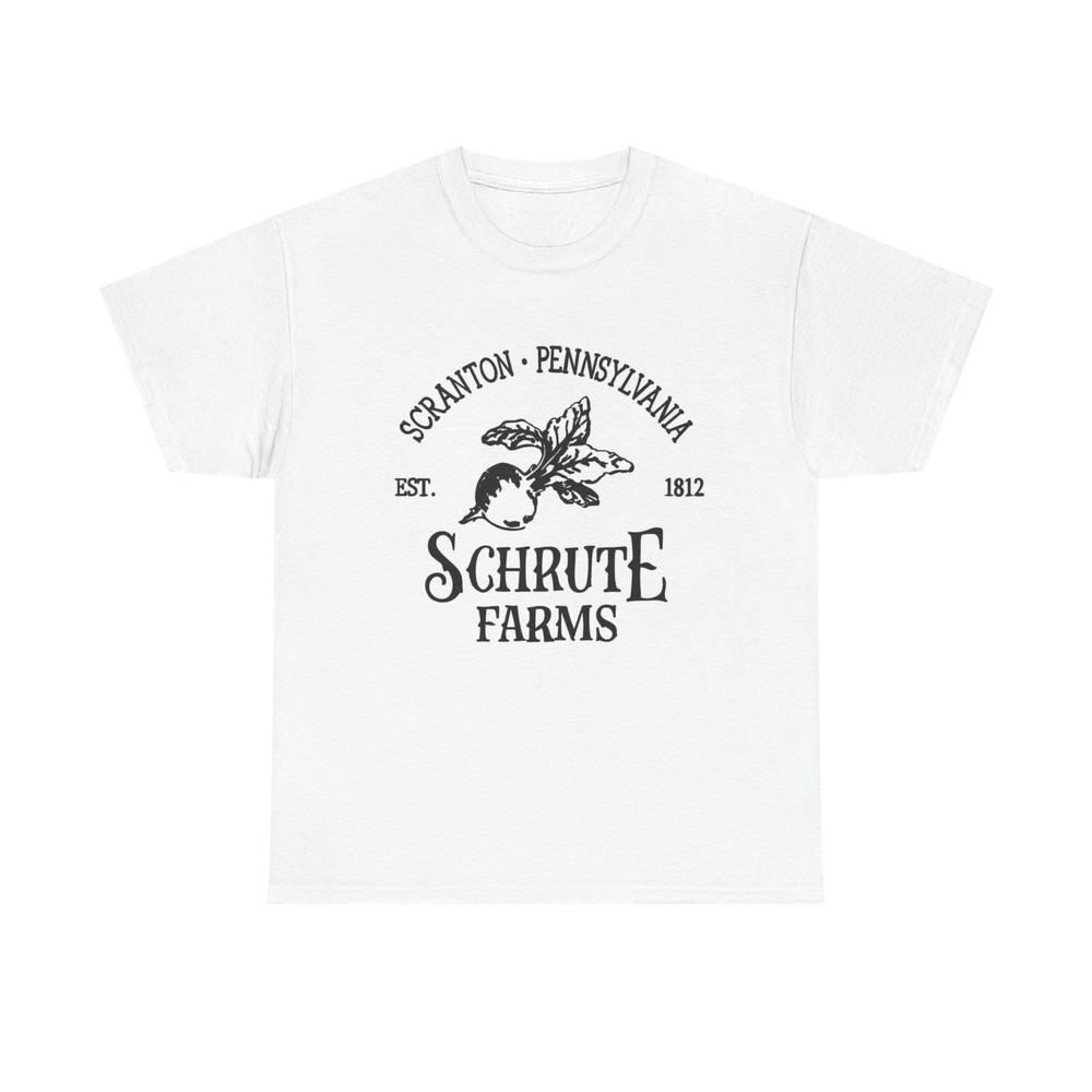 Графическая футболка Schrute Farms The Office Унисекс Тяжелая хлопковая футболка