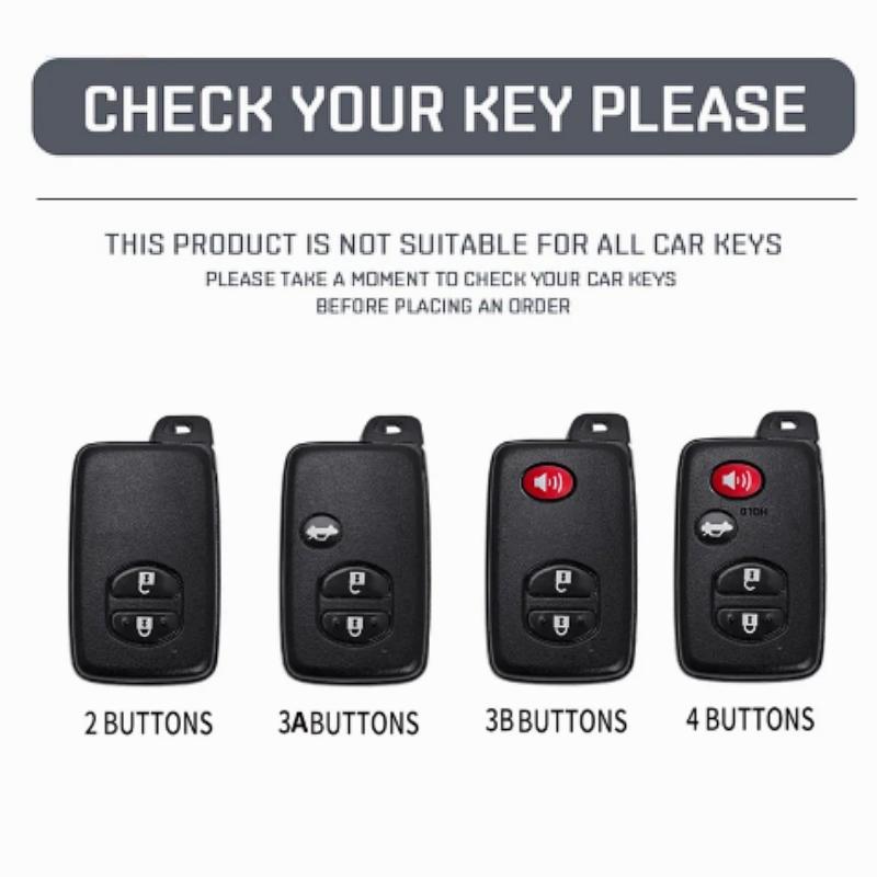 234 Buttons TPU Car Remote Shell Fob for Toyota Aqua RAV4 Land Cruiser Camry Prado Corolla Prius TPU Car Key Case Cover Keyless