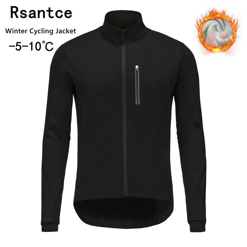 1 Winter Cycling Jacket Fleece Thermal Windproof Outdoor MTB Bike Jersey Waterproof Breathable Insulated Sportswear