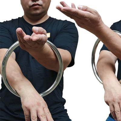 Кольцо из нержавеющей стали для тренировок по силе рук Вин-Чун, обруч для силовых тренировок Кунг-фу, кольцо для тренировок из ротанга, диаметр 220 мм